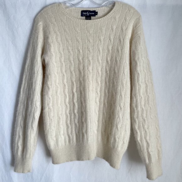 Polo by Ralph Lauren Cream Cable Knit Sweater - Picture 4 of 16